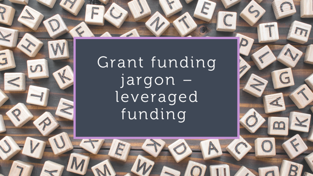 Grant funding jargon leveraged funding Whitney Consulting